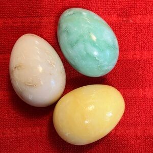 Set of Decorative Stone Eggs